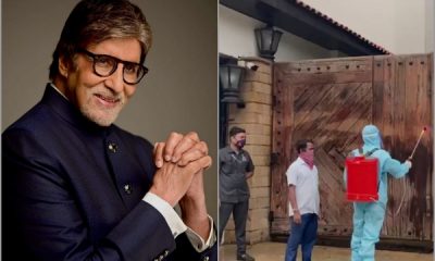 স্যানিটাইজ করা হচ্ছে করোনা ভাইরাসে আক্রান্ত অমিতাভ বচ্চনের বাড়ি